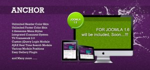 Unlimited Color Skin Anchor Joomla Template